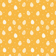 Seamless background with Easter eggs. Layout for a wrapping paper, poster and card. Vector illustration