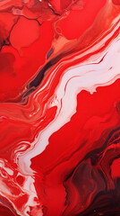 Wall Mural - Red ink abstract marble texture background