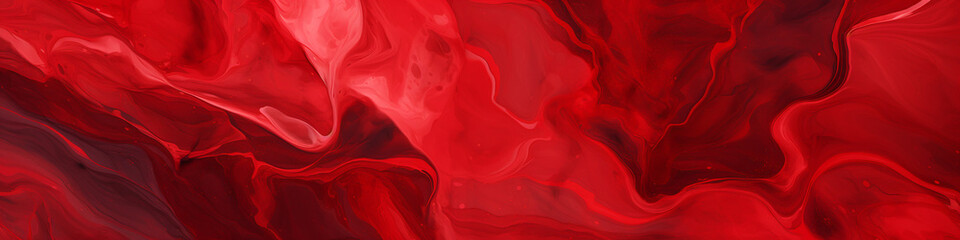 Wall Mural - Red ink abstract marble texture background