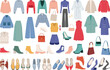 © zolotons - set of women's clothes and shoes in flat style vector