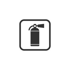 Sticker - Fire extinguisher sign icon isolated on transparent background