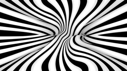 Poster - Optical illusion, charming abstract pattern background