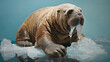 A picture of a walrus