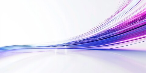 Canvas Print - Simple purple arc with gold lines.