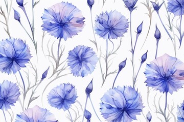  Pattern of flowers on light background