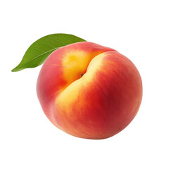 Wall Mural - Peach on transparent background