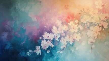 Wall Mural - Floral beauty. Generative AI