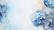 Creative image of pastel blue Hydrangea