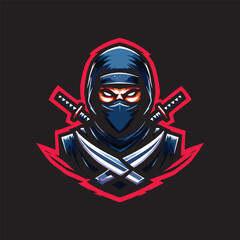 Wall Mural - ninja logo designed in an esports style