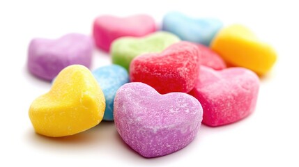 Valentines candy hearts. Generative AI