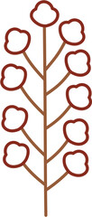 Wall Mural - tree cartoon doodle