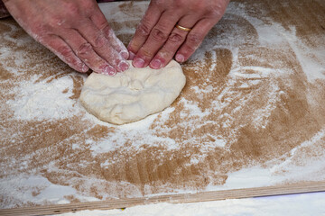 Wall Mural - typical homemade pizza, Italian food