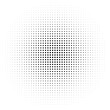 © FyfaMetarial - Dot halftone pattern background. Vector abstract circle wave grid or geometric gradient texture background, Grunge Halftone Texture