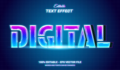 Canvas Print - digital editable text effect