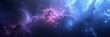 Purple Nebula with a Starry Night Sky Generative AI