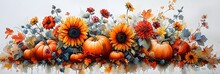 Fall Flower Bouquet Generative AI