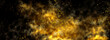 A black background with a cloud of yellow smoke or dust in the center