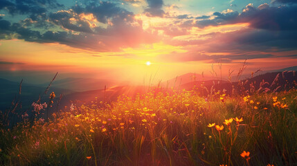 Wall Mural - Nature is bright, beautiful and amazing.