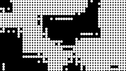 Aufkleber - Simple black and white pattern. Circles pattern. 4k looped video.