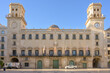 Street view of town hall building in Alicante, Spain.