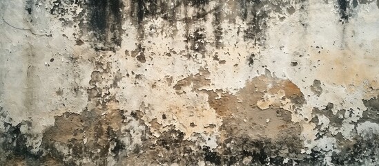 Wall Mural - Background concept of moldy old concrete walls.