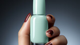 Fototapeta Tulipany - Women elegance in a nail salon, applying nail polish beautifully generated by AI
