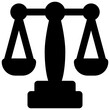 justice vector glyph icon