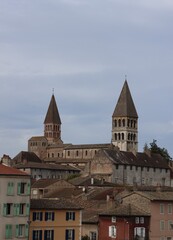 Sticker - church of Tournus in France 