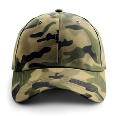 Poster - Cap in camouflage colors, isolated on white background