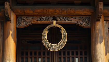 Canvas Print - antique door knocker