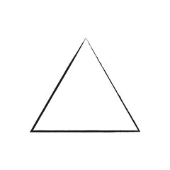 Wall Mural - triangle vector icon isolated on white background, triangle logo design