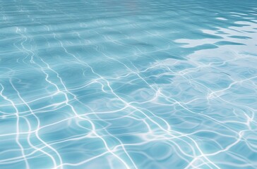 Aufkleber - Texture of water in swimming pool for background