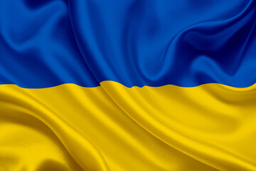 Wall Mural - ukrainian national flag of Ukraine