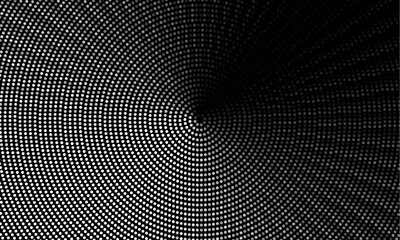 Fototapete - Pixilated abstract Energy background. Halftone effect. Vector image.