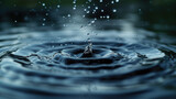 Fototapeta  - Close-up of a falling water drop