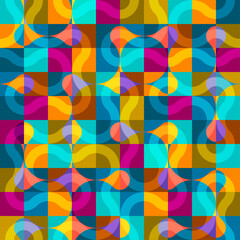 Leinwandbilder - Abstract seamless geometric pattern. Geometric vector image.