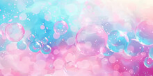  Blue And Pink  Bubbles Abstract Background Wallpaper