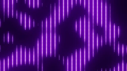 Wall Mural - background purple violet line neon glow light particle random led for loop playback 4k 60fps video
