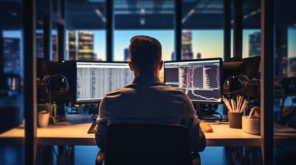 IT professionals work in peace and quiet and develop their programming skills