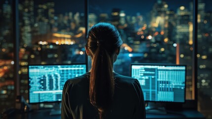 IT professionals work in peace and quiet and develop their programming skills