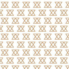 abstract seamless repeatable brown double triangle line pattern.