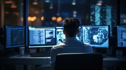 Wall Mural - it professionals work in peace and quiet and develop their programming skills