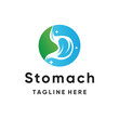 stomach logo design creative concept unique style Premium Vector Part 1