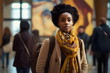 © dobok - african student woman portrait on university corridor