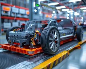 Electric vehicles in production highlighting