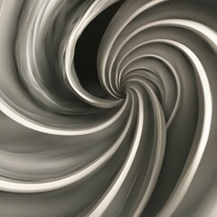 Wall Mural - black and white spiral A close-up of an spiral abstract art deco spiral background with a smooth and shiny surface  