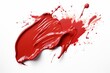 Red paint blob with splash