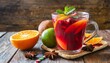 warm mexican ponche navideno a traditional fruit punch for las posadas