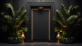 Fototapeta  - entrance to the hotel,,
Luxury background wall moulding grand Hallway