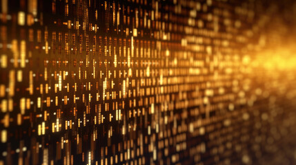 Wall Mural - Digital binary data background